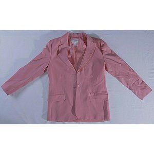 Pendleton Womens Sz  Pink Blazer 100% Virgin Wool